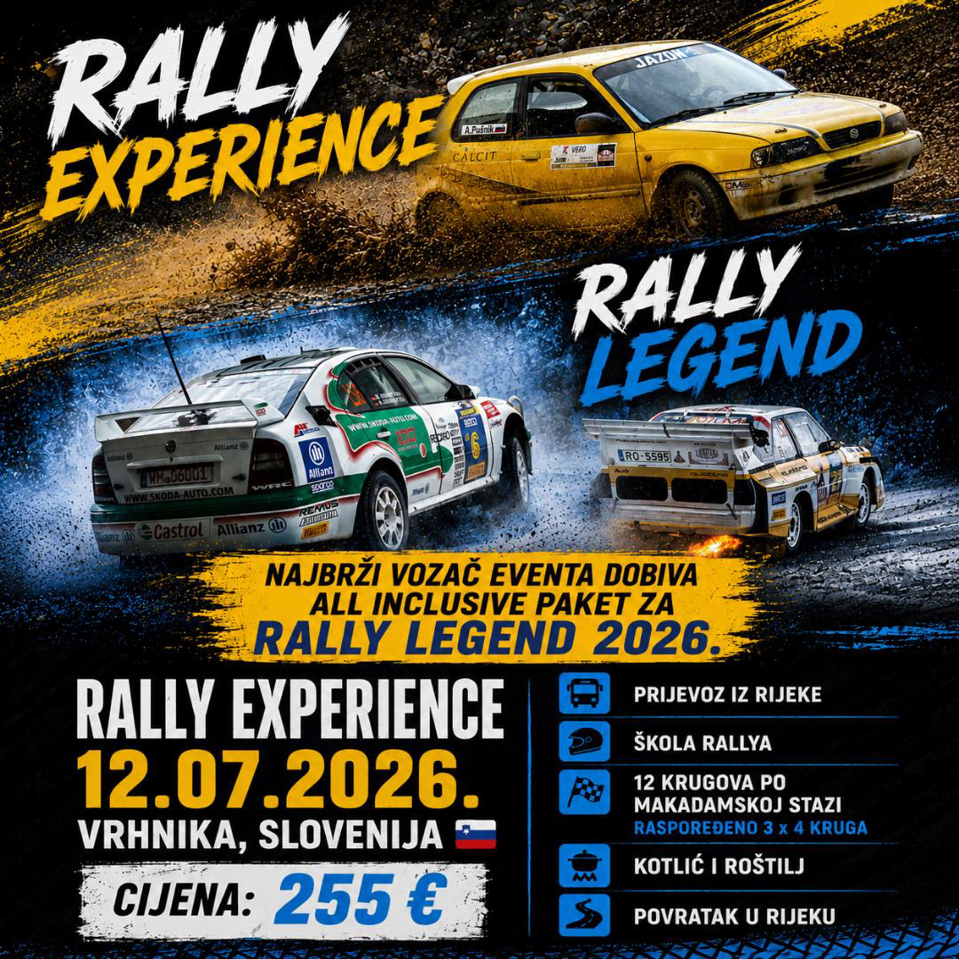 Rally Experience 12.07.2026 — Vrhnika, Slovenija